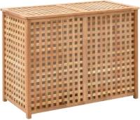VidaXL Wasmand 87,5x46x67 massief walnotenhout