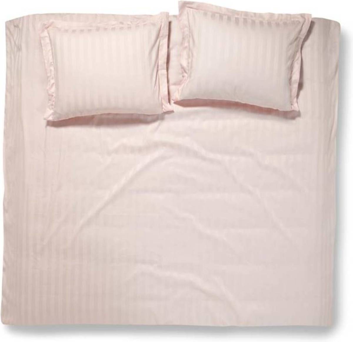 Damai Linea dekbedovertrek - 2-persoons (200x200/220 cm + 2 slopen) - Katoen satijn - Blush