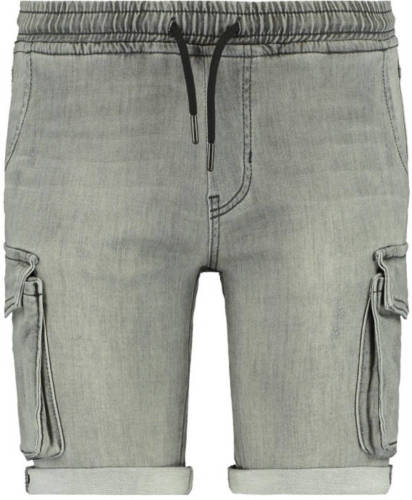 CoolCat Junior slim fit jeans bermuda Norris washed grey