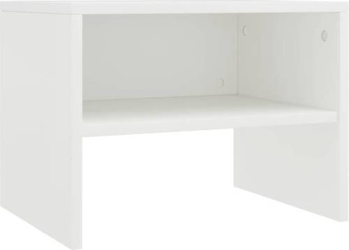 VidaXL Nachtkastje 40x30x30 cm spaanplaat wit