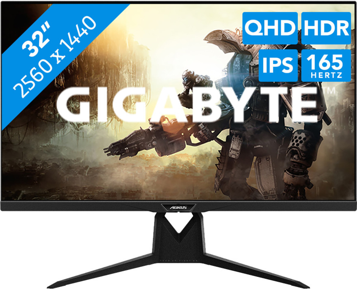 Gigabyte FI32Q computer monitor 80 cm (31.5 ) 2560 x 1440 Pixels 2K Ultra HD LED Zwart