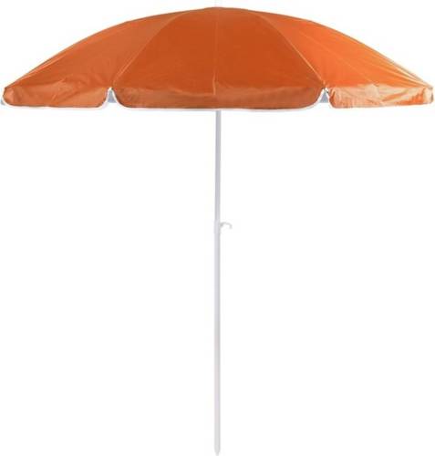 Merkloos Verstelbare strand/tuin parasol oranje 200 cm - UV bescherming - Voordelige parasols