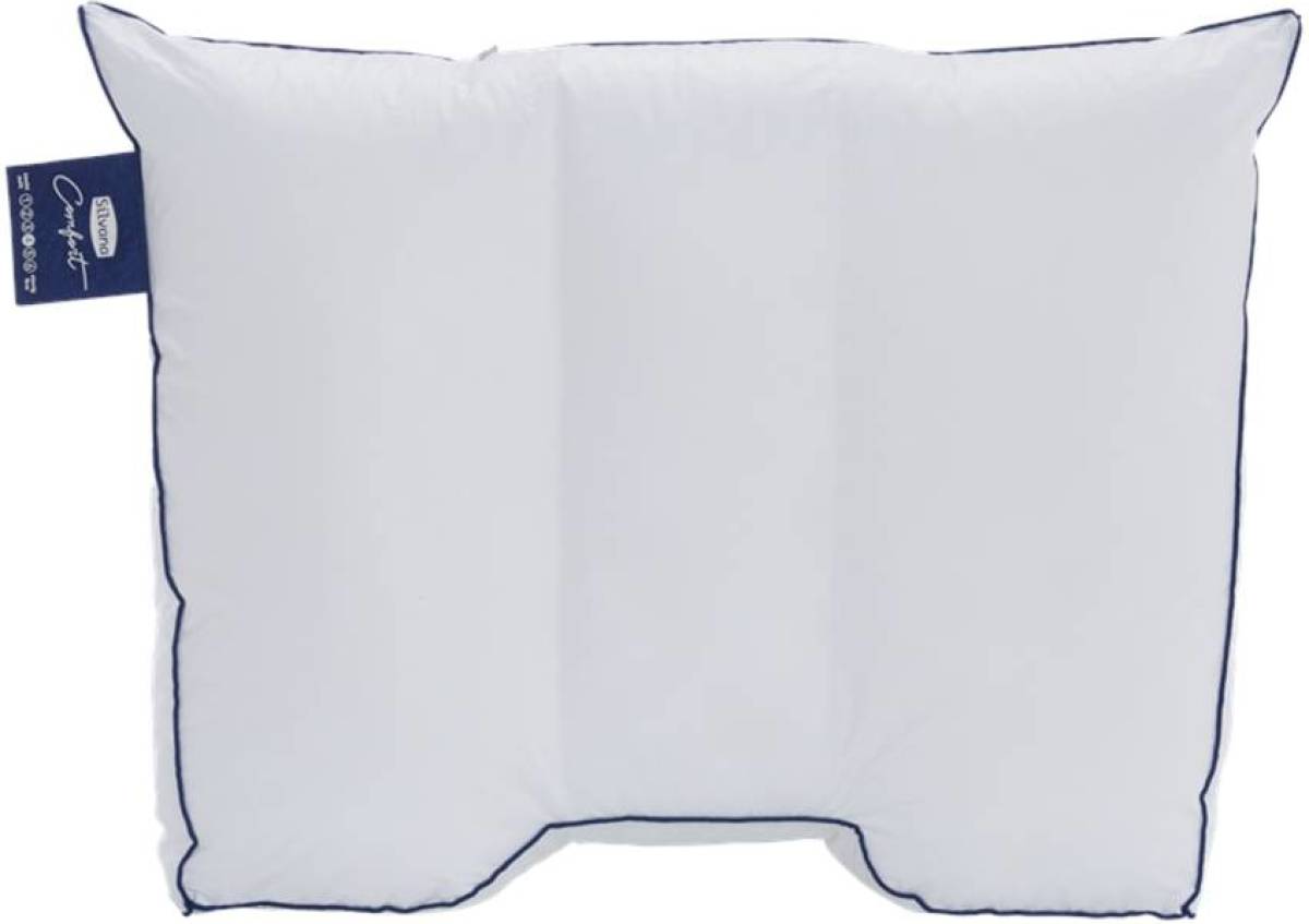 Silvana Comfort synthetisch medium-stevig hoofdkussen - 100% gesiliconiseerde holle polyester vezel - Wit