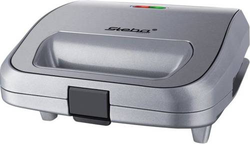 - Steba SG65 - Snackmaker 3-in-1 - Tosti/Croque - Grill/Panini - Wafel - Zilver