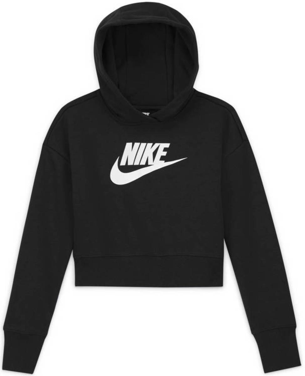 Nike cropped hoodie zwart/wit