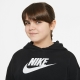 Nike cropped hoodie zwart/wit