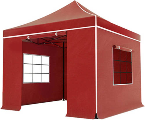 Lizzely Garden & Living Easy up 3x3m rood luxe partytent