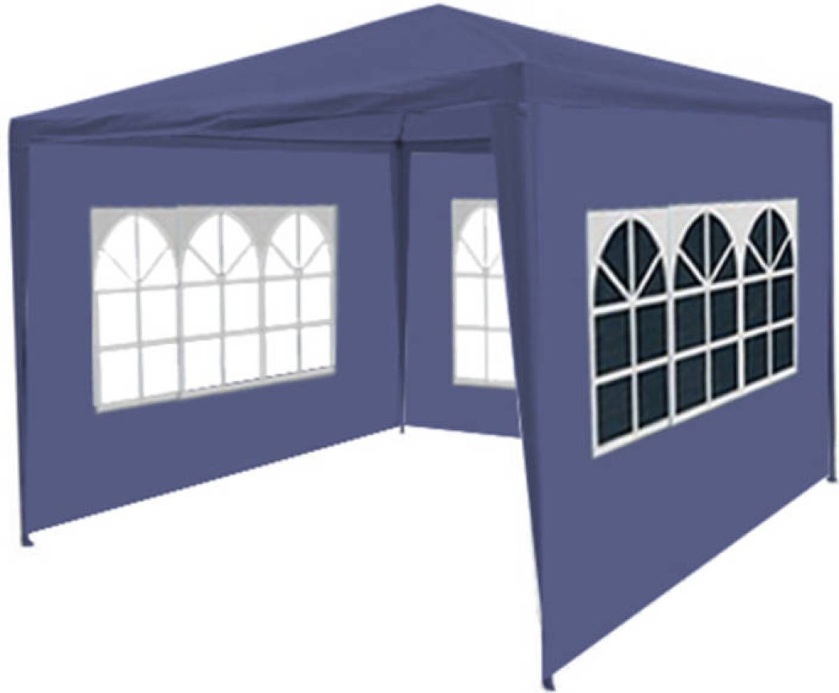 Lizzely Garden & Living Partytent 3x3m budget blauw met drie zijwanden