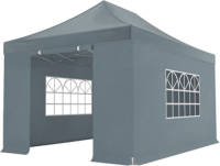 Lizzely Garden & Living Easy up 3x4,5m grijs 40mm (aluminium buizen) semi prof partytent