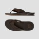 Reef Leather Fanning teenslippers donkerbruin