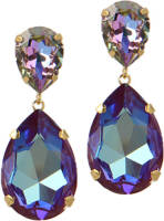 Otazu oorclips met Swarovski Kristallen Burgundy Delight