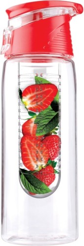 Asobu drinkfles met fruitinfuse - rood