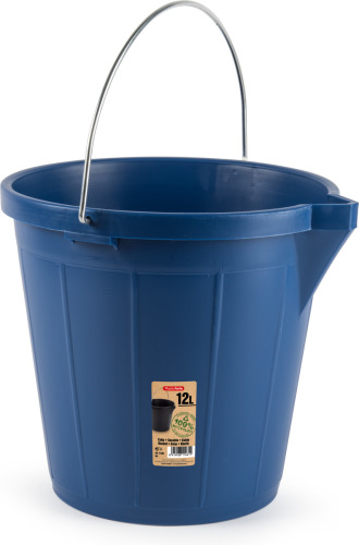 Forte Plastics Emmer blauw 12 liter 31 x 31 cm schoonmaakartikelen