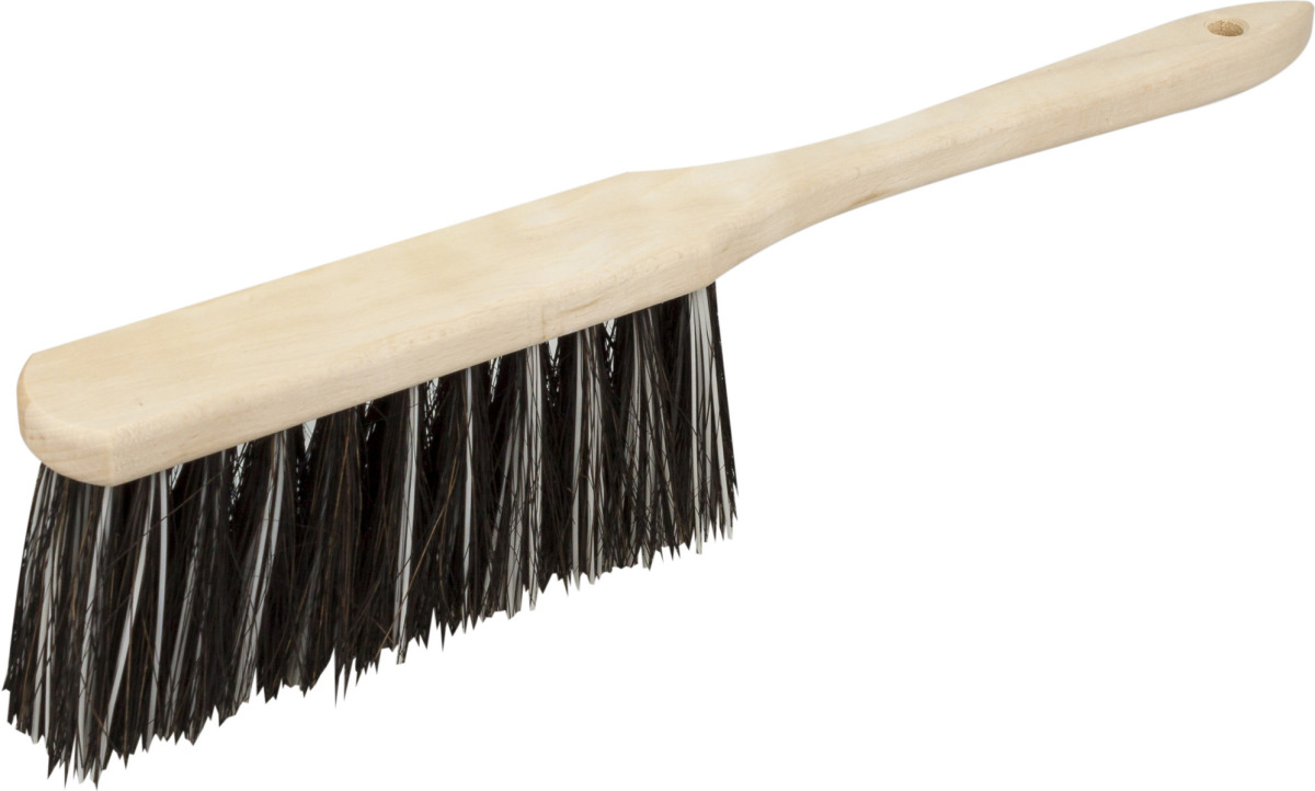 Brumag Houten zachte stoffer/handveger met Arenga haren voor binnen 37 cm