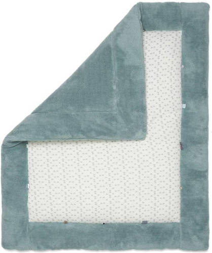 Snoozebaby Boxkleed Gray Mist 75 X 95 Cm Katoen Blauwgrijs