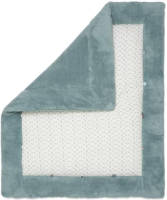 Snoozebaby Boxkleed Gray Mist 75 X 95 Cm Katoen Blauwgrijs