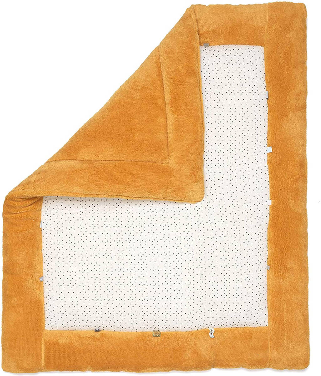 Snoozebaby Boxkleed Bumblebee 75 X 95 Cm Katoen Okergeel