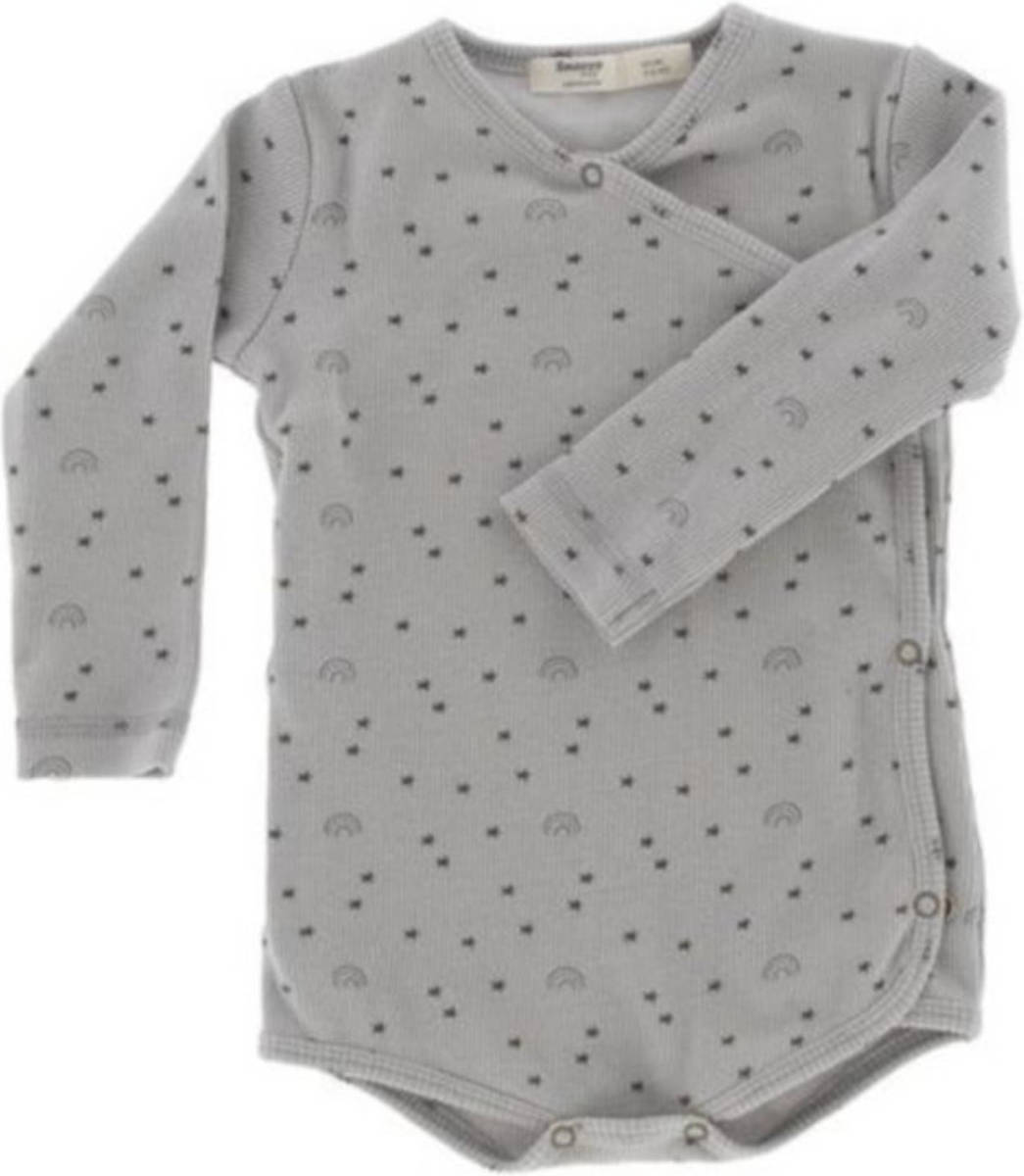 Snoozebaby Romper Smokey Junior Katoen Grijs Maat 62-68