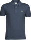 Lacoste gemêleerde slim fit polo grijsblauw