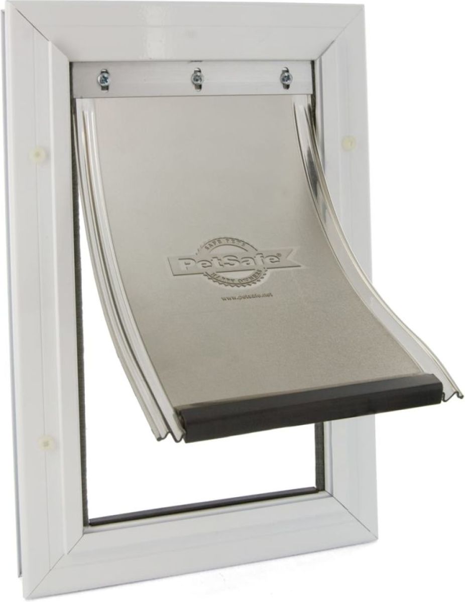 PetSafe huisdierenluik tot 7 kg aluminium wit 600