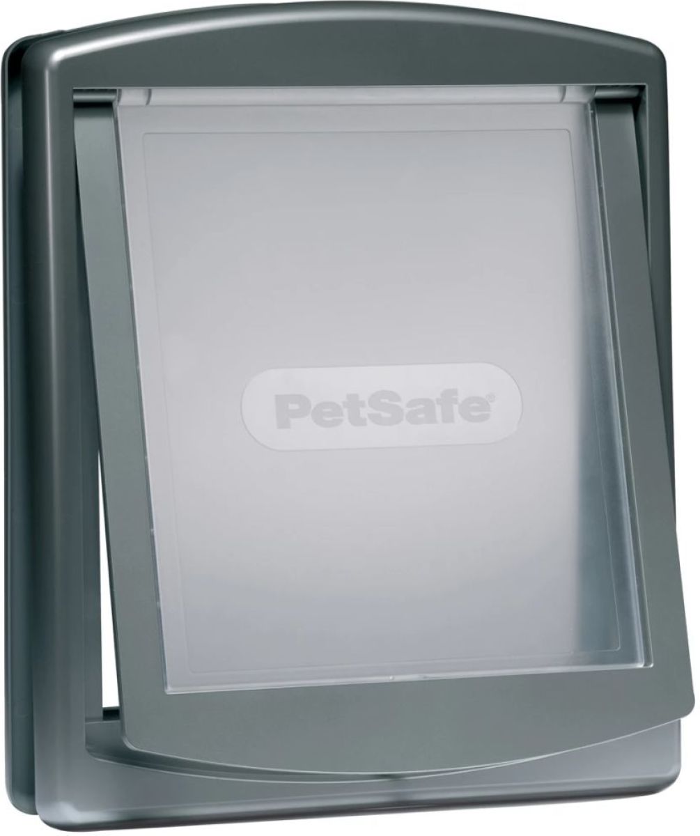 PetSafe Huisdierenluik in 2 richtingen 777 large 35,6 x 30,5 cm zilver 5025