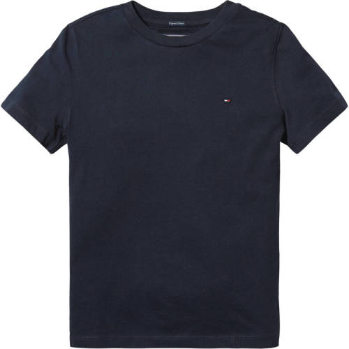 Tommy hilfiger T-shirt van biologisch katoen donkerblauw