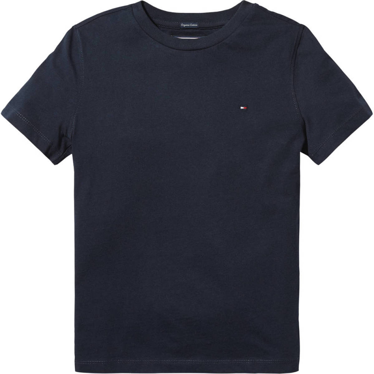 Tommy hilfiger T-shirt van biologisch katoen donkerblauw