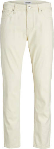 Jack & Jones JEANS INTELLIGENCE tapered fit jeans JJIMIKE ecru