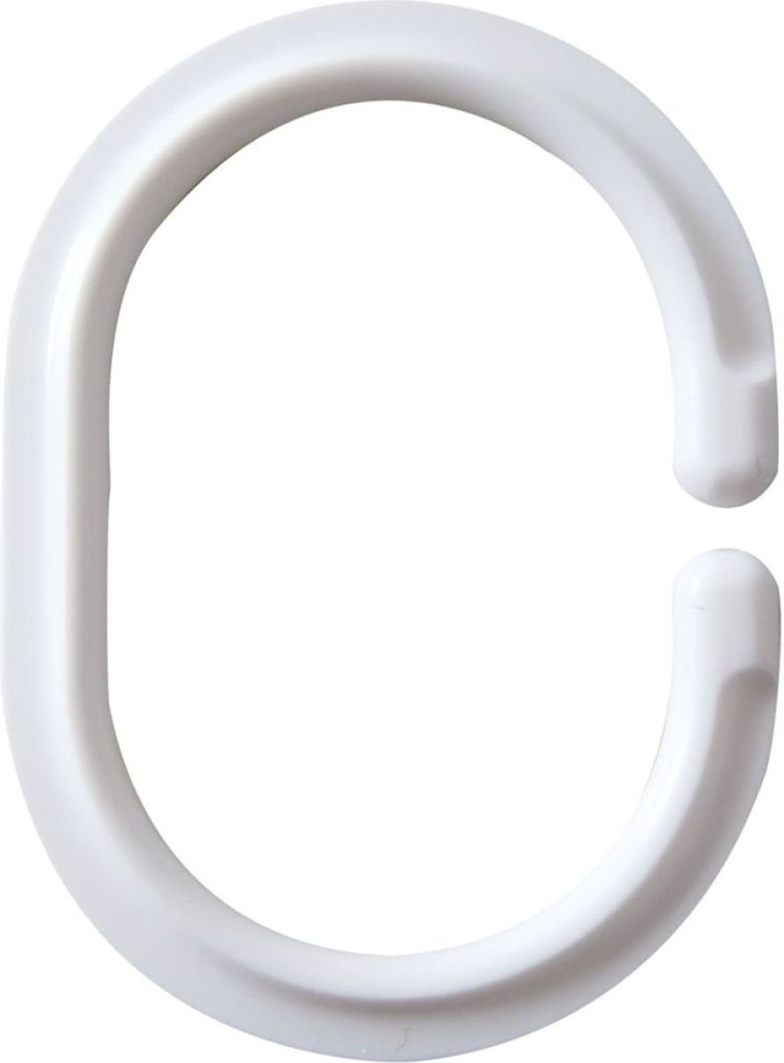 RIDDER Douchegordijnringen wit 49301