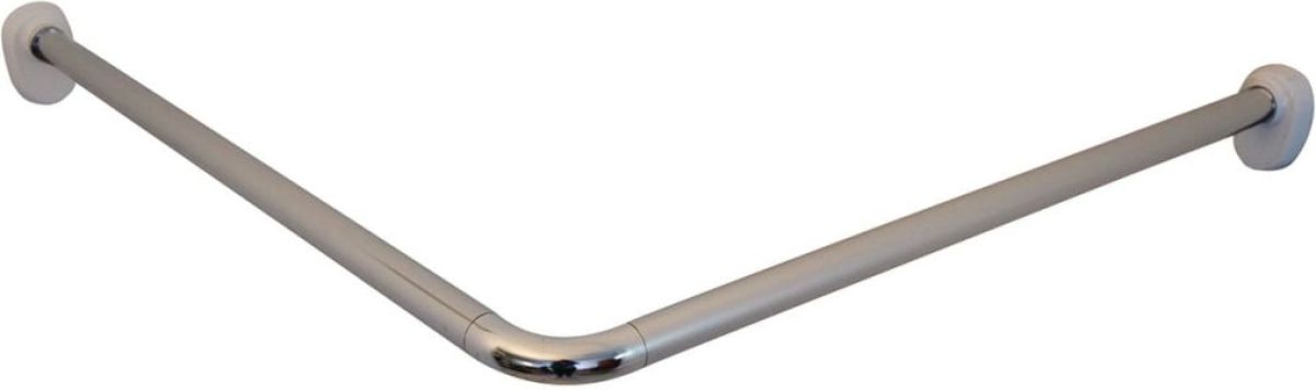 RIDDER Hoekdouchegordijnrail universeel 25 mm chroom 59500