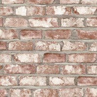 DUTCH WALLCOVERINGS Behang bakstenen rood EW3102
