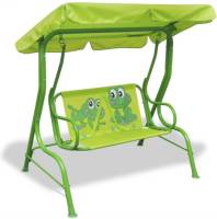 VidaXL Kinderschommelstoel groen