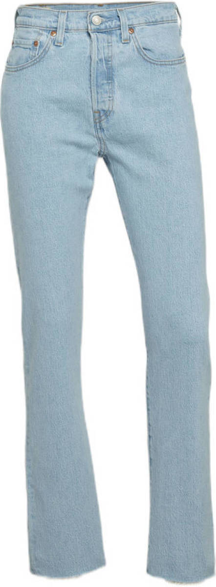 Levi's 501 cropped high waist straight fit jeans samba goal