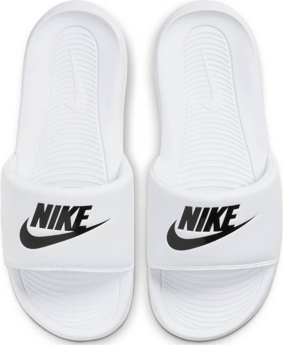 Nike Victori One Slide badslippers wit/zwart