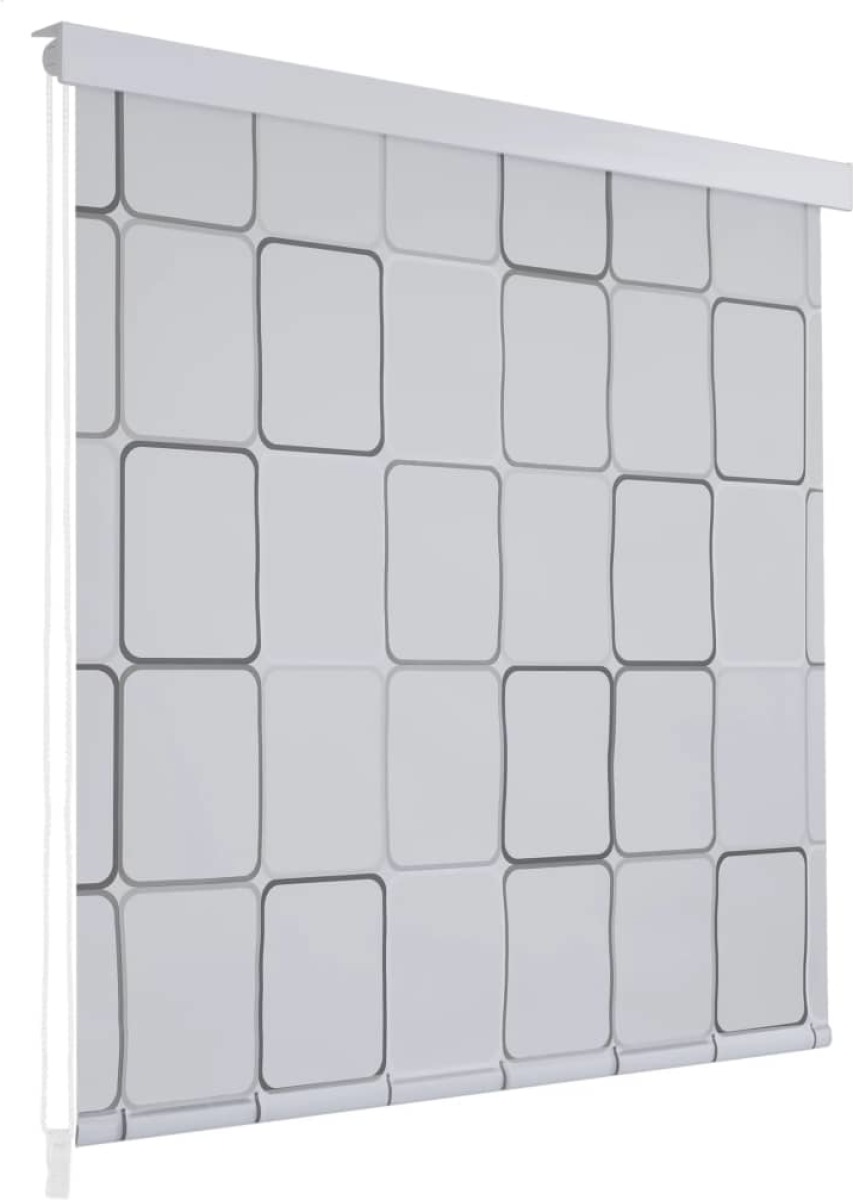 VidaXL Rolgordijn voor douche 120x240 cm vierkant