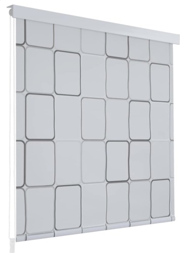 VidaXL Rolgordijn voor douche 140x240 cm vierkant
