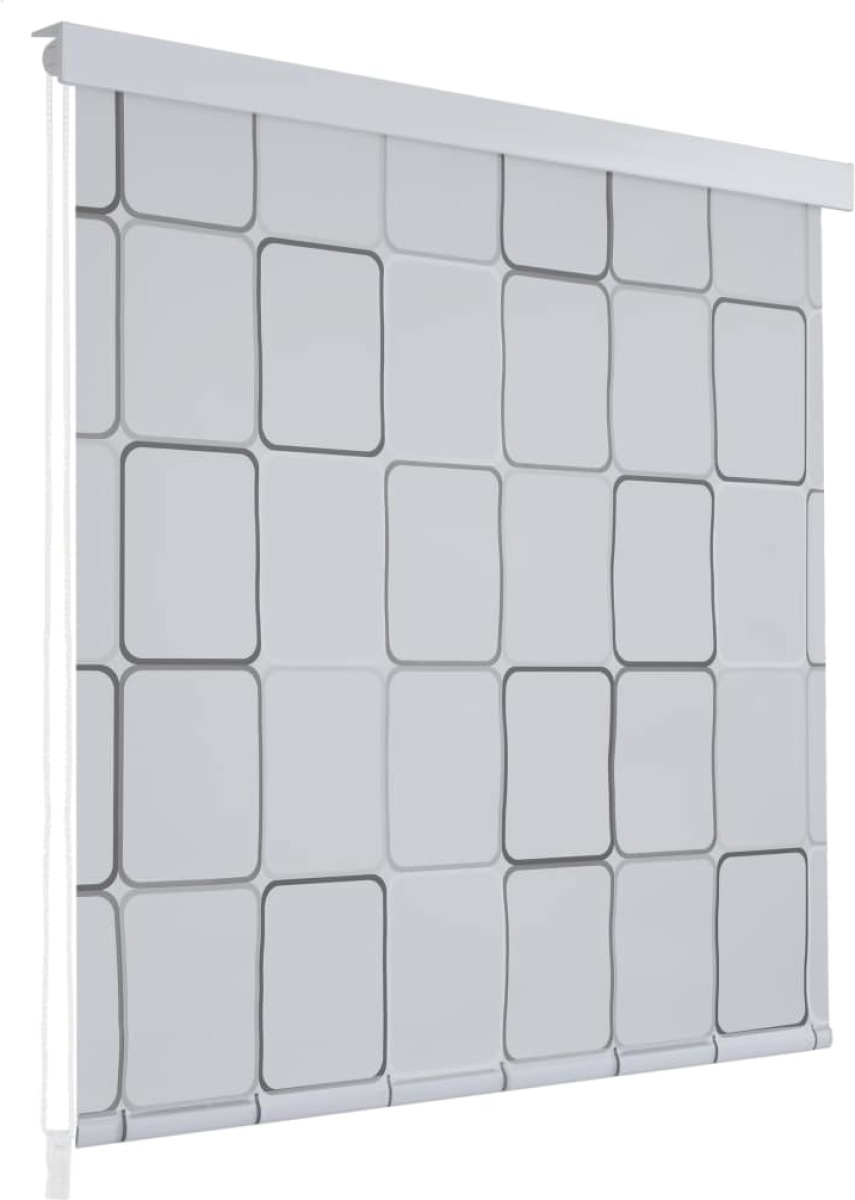 VidaXL Rolgordijn voor douche 140x240 cm vierkant