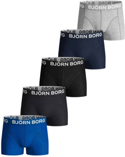 Bjorn borg boxershort - set van 5 blauw/zwart/grijs