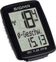 Sigma Fietscomputer BC 7.16 ATS zwart 7162