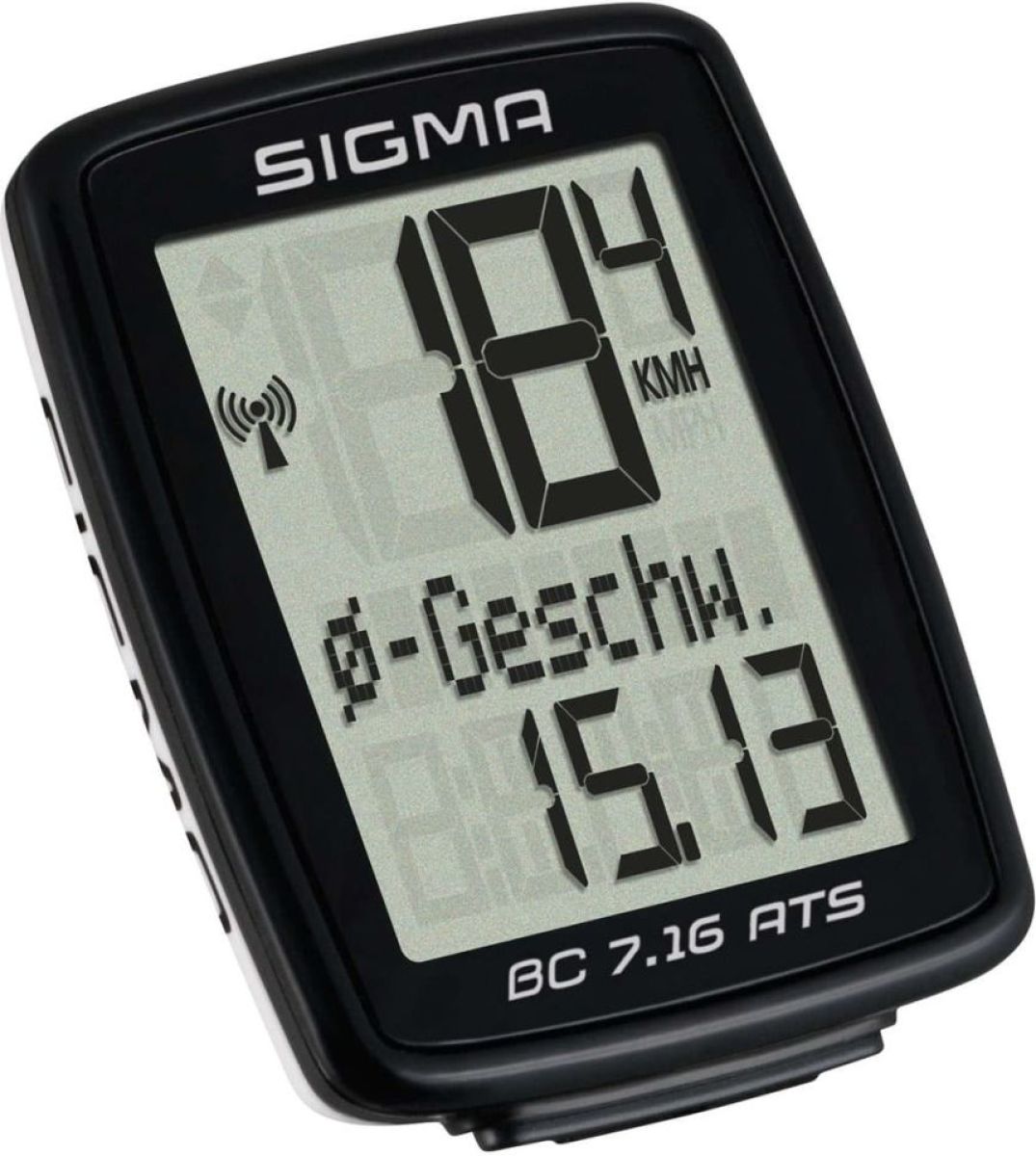 Sigma Fietscomputer BC 7.16 ATS zwart 7162