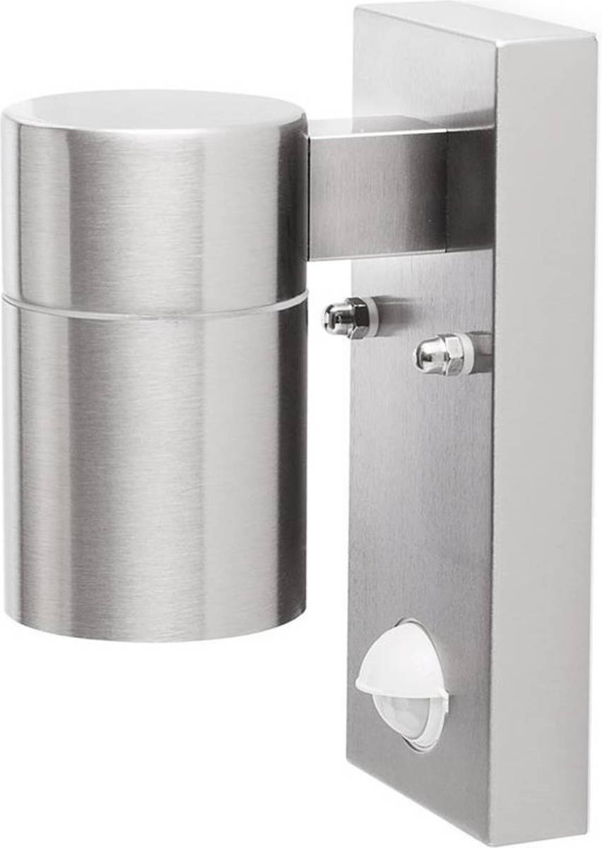 Smartwares Wandlamp Up And Down 21 Cm 2x Gu10 Rvs 20 Watt Zilver