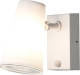 Konstsmide Wandlamp Fano Sensor 25w 230v Staal 22 Cm Wit