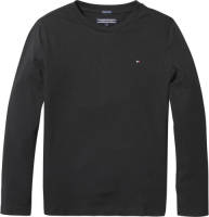 Tommy hilfiger longsleeve van biologisch katoen zwart