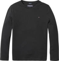 Tommy hilfiger longsleeve van biologisch katoen zwart