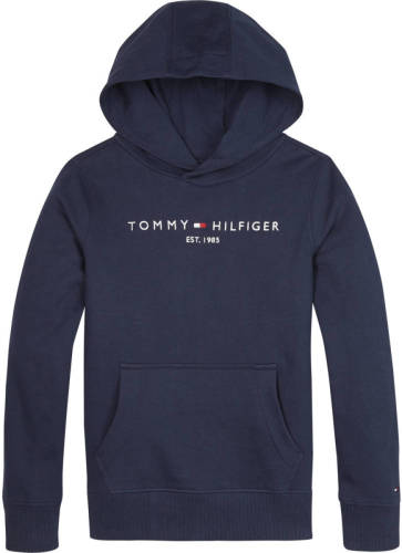 Tommy hilfiger sweater met logo donkerblauw
