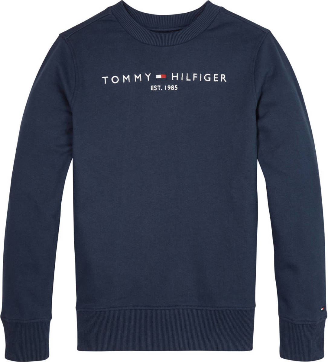 Tommy hilfiger sweater met logo donkerblauw
