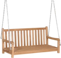 VidaXL Schommelbank 120x60x57,5 cm massief teakhout bruin
