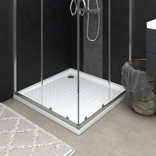 VidaXL Douchebak met noppen 80x80x4 cm ABS wit