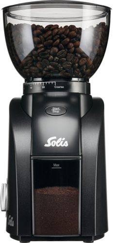 Solis 1662 Scala Zero Static Grinder Espresso apparaat Zwart