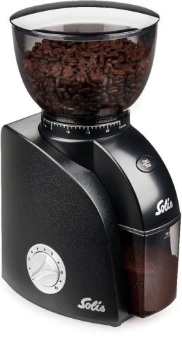 Solis 1662 Scala Zero Static Grinder Espresso apparaat Zwart